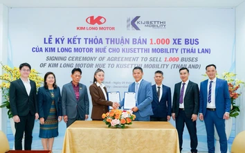 Kim Long Motor xuất khẩu 1.000 xe bus sang Thái Lan