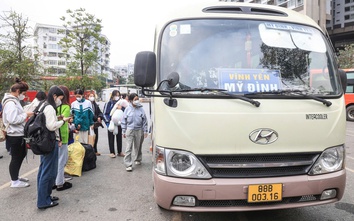 Ba bến xe Hà Nội đón lượng khách tăng vọt trong dịp tết Nguyên đán