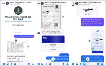 Đặt phòng qua fanpage Minawa Kênh gà Resort & Spa Ninh Bình, khách hàng bị lừa tiền tỷ