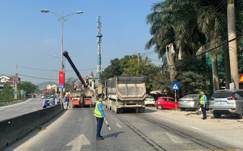 Đóng điểm mở dải phân cách giữa trên QL1 sau phản ánh của Báo w88 mobile