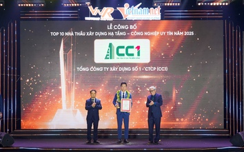 CC1 được vinh danh dẫn đầu “Top 10 Nhà thầu Xây dựng Hạ tầng - Công nghiệp uy tín năm 2025