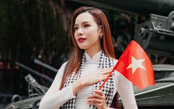 Hoa w88 apk Hoàng Phương thướt tha trong tà áo dài trắng, chào mừng đại lễ 30/4