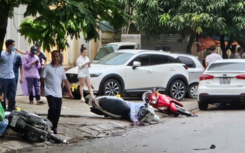 Tai nạn liên hoàn ở thành phố Vinh, nhiều người bị thương