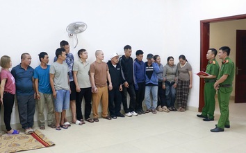 Công an Nghệ An triệt xóa "ổ nhóm" đánh bạc trong rừng