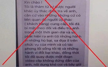 CSGT TP.HCM cảnh báo thủ đoạn tống tiền qua tin nhắn