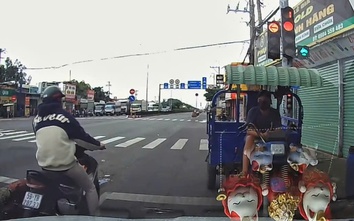 Xác minh lái xe 3 gác chạy ngược chiều và thách thức tài xế ô tô