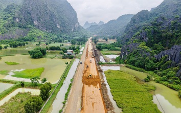 Cận cảnh đường nối Bái Đính - Ba Sao gần nghìn tỷ đồng
