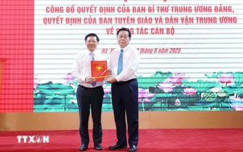 Ông Trần Thanh Lâm giữ chức Phó trưởng Ban Tuyên giáo và Dân vận Trung ương