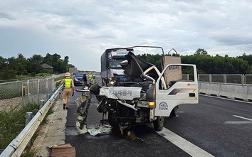 Va chạm giữa hai xe tải trên cao tốc Bãi Vọt - Hàm Nghi, một người tử vong