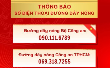 Công an TP.HCM công bố đường dây nóng nhận phản ánh tiêu cực