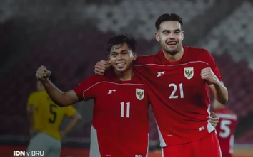 Thắng đậm Brunei, U23 Indonesia khởi đầu như mơ ở giải Đông Nam Á