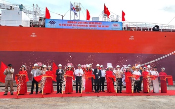 Phà Rừng bàn giao tàu chở hóa chất trong loạt 10 tàu xuất khẩu sang Hàn Quốc