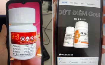 Bộ Y tế cảnh báo không mua, bán thuốc trị đau khớp chứa chất cấm phenylbutazone