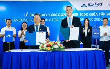 Hòa Phát bàn giao 1.000 container cho hãng tàu Top 3 thế giới
