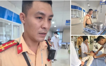 Đại uý CSGT nỗ lực hỗ trợ các nạn nhân vụ tai nạn giao thông trên quốc lộ 37 qua Lào Cai