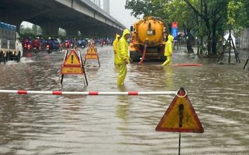 Hà Nội: Tăng cường xử lý các điểm úng ngập