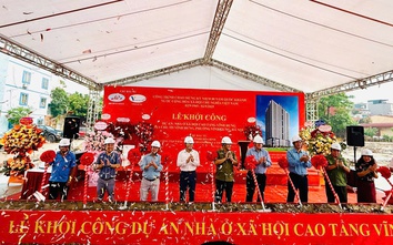 Hà Nội: Khởi công gần 700 căn nhà ở xã hội tại phường Vĩnh Hưng
