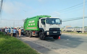 Ô tô và xe chở rác va chạm trên quốc lộ 1, ba người thương vong