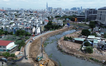 Khởi công sau 20 năm chờ đợi, rạch Xuyên Tâm vẫn ì ạch vì thiếu mặt bằng