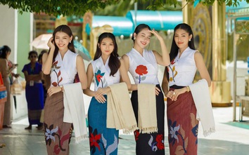 Hoa hậu Thanh Thủy gây chú ý cùng các nàng hậu Myanmar