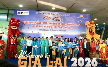 Gia Lai: Đón chuyến bay đầu tiên mở màn Năm Du lịch Quốc gia 2026