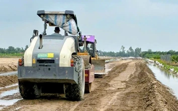 Nhộn nhịp công trường hai tuyến cao tốc qua Đồng Tháp đầu năm mới 2026