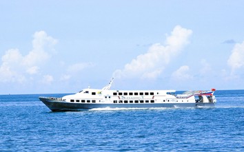 Mỗi tuần có 6 chuyến tàu cao tốc đi - về nối đảo Phú Quốc với đảo Thổ Châu ở An Giang