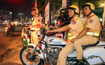 CSGT Cần Thơ xử phạt hơn 50 trường hợp vi phạm nồng độ cồn ngày đầu năm mới