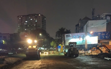 Xuyên đêm thi công giữa giá rét, quyết tâm đưa Vành đai 2,5 Hà Nội về đích đúng hẹn