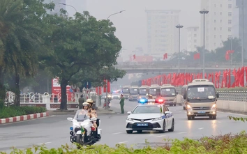 CSGT bảo đảm tuyệt đối an toàn giao thông phục vụ Đại hội XIV của Đảng