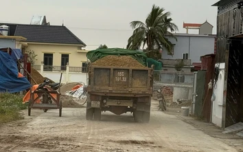 Hải Phòng: Xử lý nhiều phương tiện chở vật liệu vi phạm quy định về môi trường