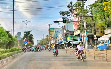 Cà Mau: Thí điểm lắp đặt hàng rào phân cách tại một số nút giao