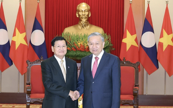 Tổng Bí thư Tô Lâm chúc mừng Tổng Bí thư Đảng Nhân dân cách mạng Lào