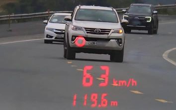 Mỗi ngày gần 20 ô tô vi phạm tốc độ trên cao tốc La Sơn - Hòa Liên