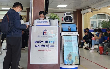 Robot AI tư vấn thăm khám, phát thuốc cho bệnh nhân