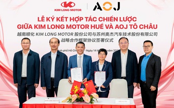 Kim Long Motor ký hợp tác chiến lược với AOJ Tô Châu, tăng tốc phát triển xe thương mại