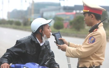Thanh Hóa: Siết chặt kiểm tra nồng độ cồn trong ngày đầu đi làm sau nghỉ Tết 