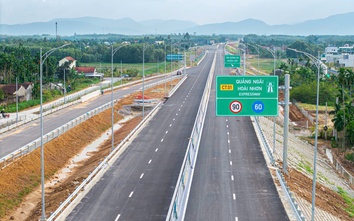 Cận cảnh tuyến cao tốc qua Quảng Ngãi, Gia Lai đưa vào khai thác trước tết Nguyên đán