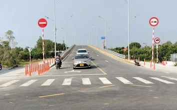 Thông xe cây cầu cuối cùng trên tuyến ĐT844 ở Đồng Tháp.