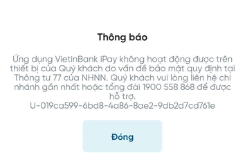 Ngân hàng đồng loạt ngừng cung cấp dịch vụ SmartBanking trên thiết bị có dấu hiệu rủi ro
