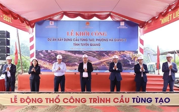 Tuyên Quang: Khởi công xây dựng cầu Tùng Tạo nối đôi bờ sông Lô