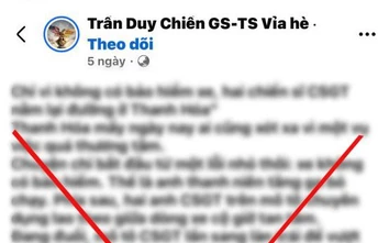 Công an Thanh Hóa bác tin “hai CSGT nằm lại đường khi truy đuổi xe vi phạm”