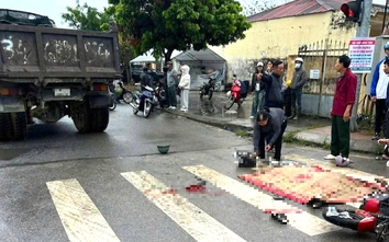 Xe tải tông xe máy điện ở Hải Phòng, hai bà cháu thương vong