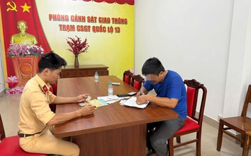 Phạt tài xế xe ben "đánh võng" trên quốc lộ 23 triệu đồng, trừ 6 điểm bằng lái