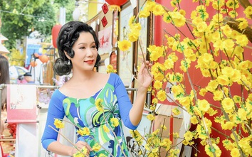 Á hậu Trịnh Kim Chi đón Tết với áo dài