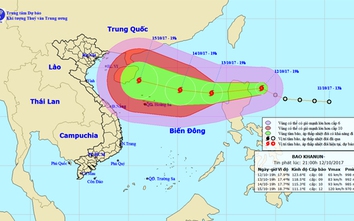 Áp thấp nhiệt đới gần biển Đông mạnh thành bão Khanun