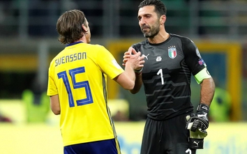 Buffon bật khóc khi Italia mất vé World Cup sau 60 năm