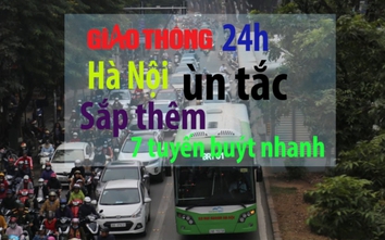 Tin giao thông 24h: Hà Nội ùn tắc, sắp thêm 7 tuyến buýt nhanh