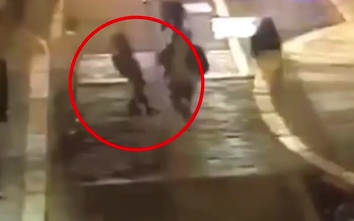 Video: Cô gái trẻ giơ chân hạ gục nghi phạm chạy trốn cảnh sát