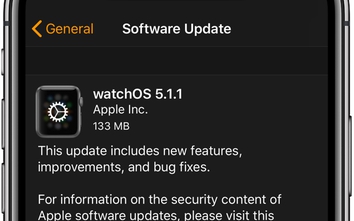 Apple vội vàng tung watchOS 5.1.1 "giải cứu" Apple Watch